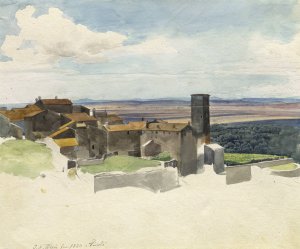 Tivoli and the Roman Campagna by Johann Adam Klein Oil Painting