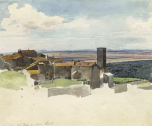 Tivoli and the Roman Campagna by Johann Adam Klein Oil Painting