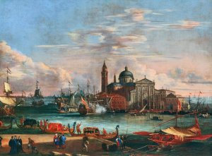 San Giorgio Maggiore, Venice by Johann Anton Eismann Oil Painting