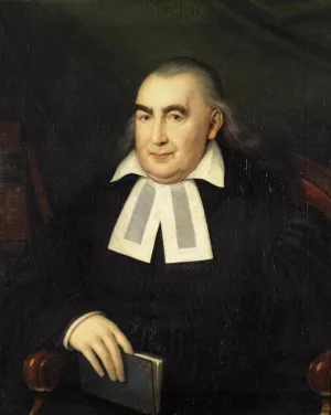 Portrait of a Pastor Oil painting by Johann Baptist Ii Lampi