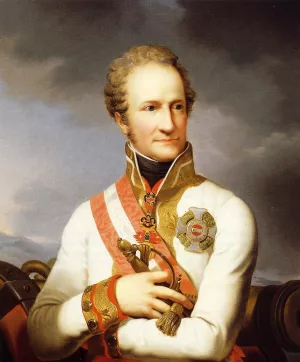 Portrait of Johann II von Liechtenstein 1760 - 1836 by Johann Baptist Ii Lampi - Oil Painting Reproduction