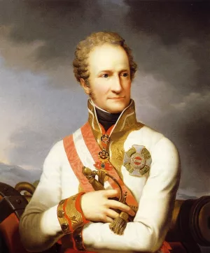 Portrait of Johann II von Liechtenstein 1760 - 1836 Oil painting by Johann Baptist Ii Lampi