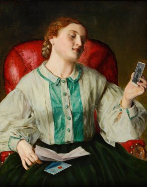 Der Liebesbrief by Johann Baptist Reiter Oil Painting
