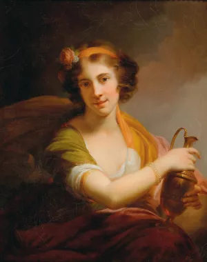 Hebe by Johann Baptist Von Lampi The Elder Oil Painting
