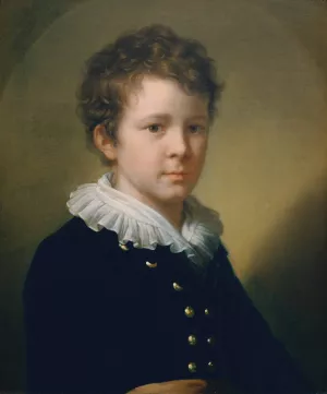 Johann Baptist Lampi, ein Enkel des Kunstlers by Johann Baptist Von Lampi The Elder Oil Painting