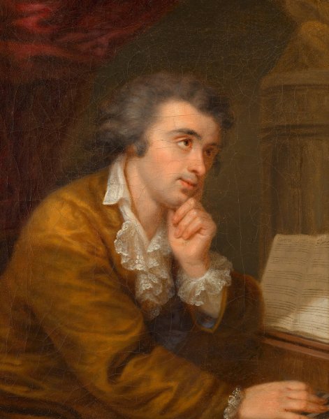 Josef Wolfl  by Johann Baptist Von Lampi The Elder - Hand-Painted Oil Painting Reproduction