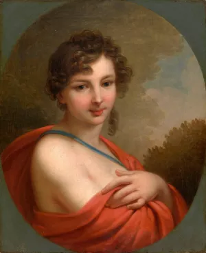 Portrait of Elena Aleksandrovna Naryshkina by Johann Baptist Von Lampi The Elder Oil Painting