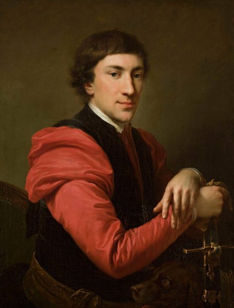 Portrait of Pawel Grabowski  by Johann Baptist Von Lampi The Elder - Hand-Painted Oil Painting Reproduction