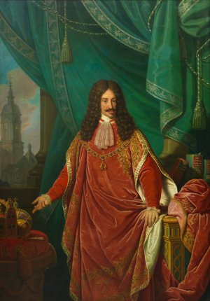 Leopold I. by Johann Baptist Von Lampi The Younger Oil Painting