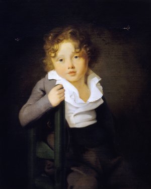 Portrait d'Ary Scheffer enfant by Johann Bernhard Scheffer Oil Painting