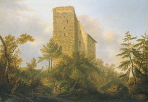 Umgebung der Ruine Habsburg by Johann Caspar Rahn Oil Painting