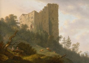 Umgebung der Ruine Habsburg by Johann Caspar Rahn Oil Painting