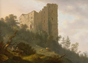 Umgebung der Ruine Habsburg by Johann Caspar Rahn Oil Painting