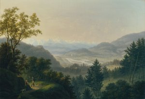 Umgebung der Ruine Habsburg by Johann Caspar Rahn Oil Painting