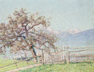 Blick auf Dornbirn by Johann Charles Palmie Oil Painting