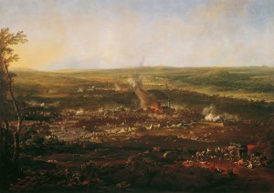 Die Schlacht bei Hochkirch by Johann Christian Brand Oil Painting