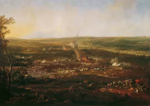 Die Schlacht bei Hochkirch by Johann Christian Brand Oil Painting