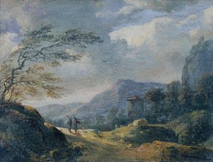 Kleine Gebirgslandschaft by Johann Christian Brand Oil Painting