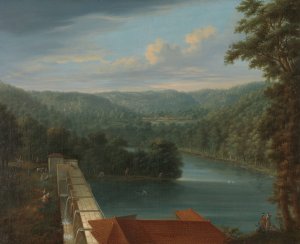 The Water Reservoirs, the so-called Bends, in Belgrade Forest by Johann Christian Vollerdt Oil Painting