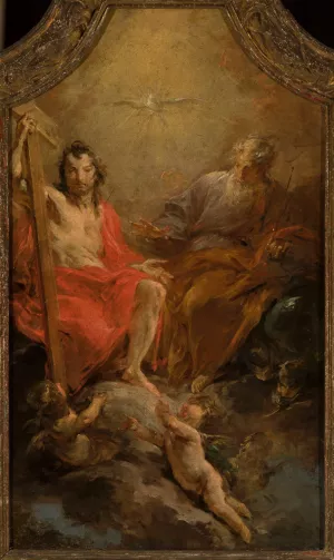 St. Trinity Oil painting by Johann Christoph Liska