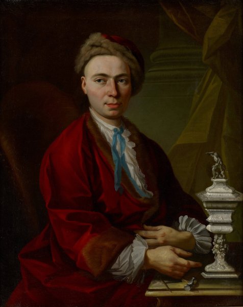 Main Product Photo of Portrait of the Silversmith Johann Friedrich Baer  Painting by Johann Daniel Heimlich