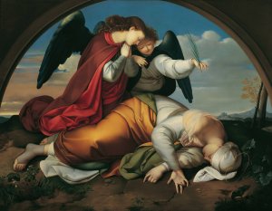 Die tote heilige Caecilia by Johann Evangelist Scheffer Von Leonhardshoff Oil Painting