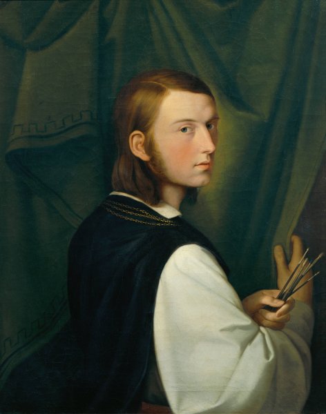 Main Product Photo of Selbstportrat  Painting by Johann Evangelist Scheffer Von Leonhardshoff