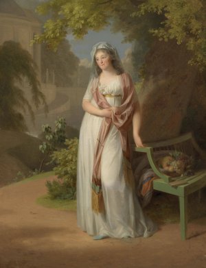 Luise von Brandenburg-Schwedt by Johann Friedrich August Tischbein Oil Painting
