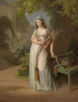 Luise von Brandenburg-Schwedt Oil painting by Johann Friedrich August Tischbein