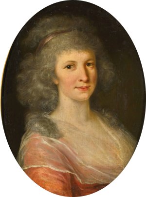 Portrait of a lady Oil painting by Johann Friedrich August Tischbein