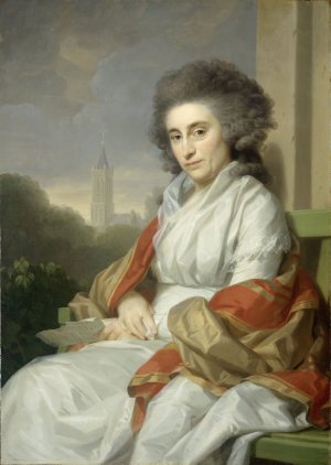 Portrait of Cornelia Rijdenius, Wife of Johannes Lublink II by Johann Friedrich August Tischbein Oil Painting