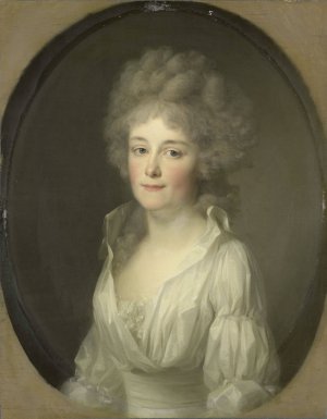 Portrait of Johanna Ferdinanda van Collen, Wife of Salomon Rendorp by Johann Friedrich August Tischbein Oil Painting