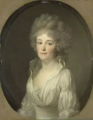 Portrait of Johanna Ferdinanda van Collen, Wife of Salomon Rendorp Oil painting by Johann Friedrich August Tischbein