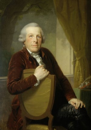 Portrait of Johannes Lublink II, Philosopher, Writer and Statesman by Johann Friedrich August Tischbein Oil Painting