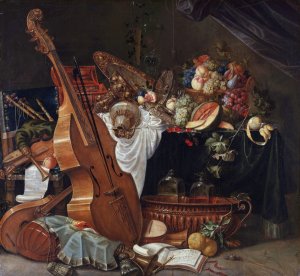Still Life Oil painting by Johann Friedrich Grueber