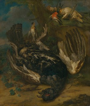 ZatiSie s hluchanom by Johann Georg De Hamilton Oil Painting
