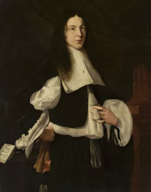 Portrait of Michael Lolien by Johann Georg Haintz Oil Painting