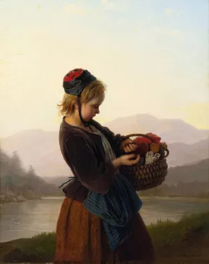 Counting Change by Johann Georg Meyer Von Bremen Oil Painting