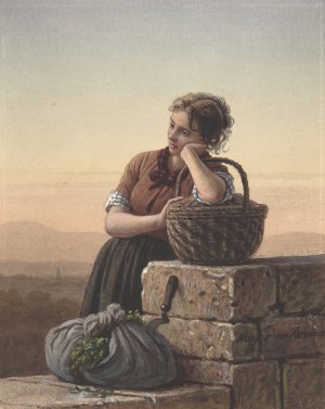 Returning Home by Johann Georg Meyer Von Bremen Oil Painting