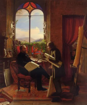 Schuster, Stick to Your Last Oil painting by Johann Georg Meyer Von Bremen
