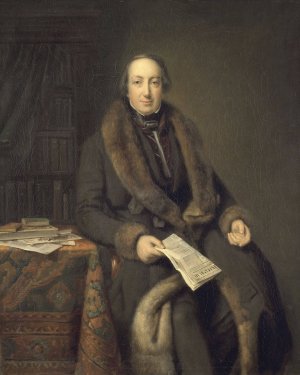 Pieter Arnold Diederichs by Johann Georg Schwartze Oil Painting