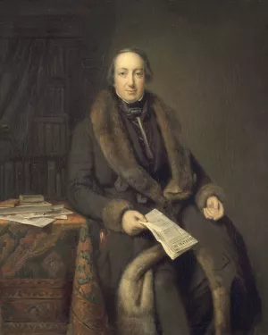 Pieter Arnold Diederichs Oil painting by Johann Georg Schwartze