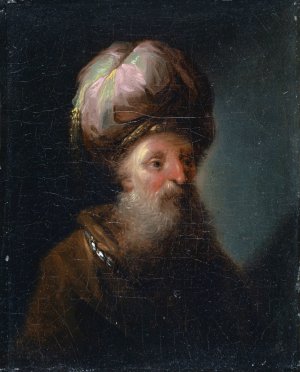 Study Head by Johann Georg Trautmann Oil Painting