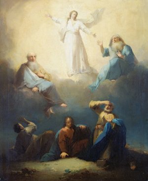 The Transfiguration by Johann Georg Trautmann Oil Painting