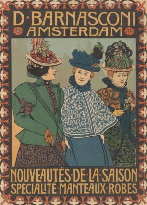 Advertisement of clothing store D. Barnasconi in Amsterdam by Johann Georg Van Caspel Oil Painting