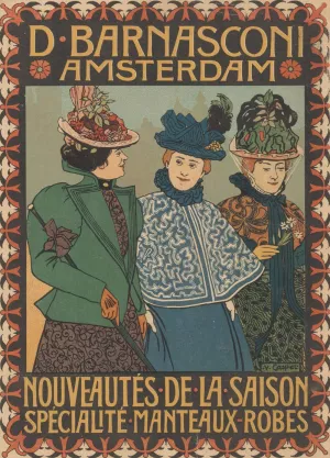 Advertisement of clothing store D. Barnasconi in Amsterdam by Johann Georg Van Caspel Oil Painting