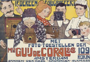 Everyone a Photographer Poster for Guy de Coral and Co by Johann Georg Van Caspel Oil Painting