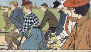Hammers' Bicycles by Johann Georg Van Caspel Oil Painting