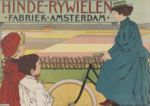 Hinde-Bicycles Factory Amsterdam by Johann Georg Van Caspel Oil Painting