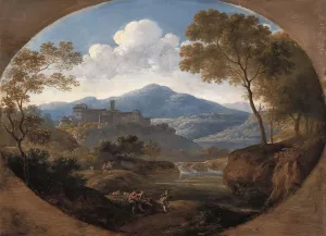 Grottaferrata Near Rome by Johann Georg Von Dillis Oil Painting